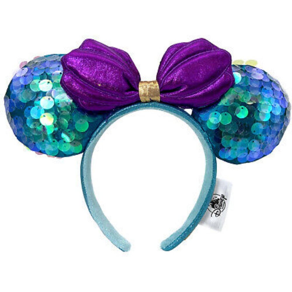 Disney Parks The Little Mermaid Minnie Mouse Ears Headband for Adults